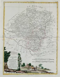 Governances of Limosin, Quercy and Perigord, rycina G. Zulianiego zaczerpnięta z Tomu I najnowszego Atlasu wydanego w Wenecji w 1776 r. przez Antonio Zattę, kolekcja prywatna