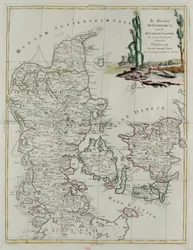 Królestwo Danii z księstwem śląskim, rycina G. Zulianiego zaczerpnięta z tomu III „Najnowszego Atlasu” wydanego w Wenecji w 1781 r. przez Antonio Zattę, zbiory prywatne