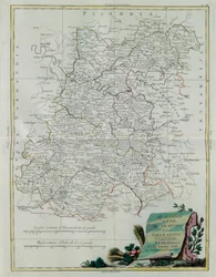 The Governances of the Ile de France and Orleans, rycina G. Zulianiego zaczerpnięta z Tomu I najnowszego Atlasu wydanego w Wenecji w 1776 r. przez Antonio Zattę, kolekcja prywatna