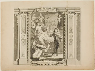 Teatr Włoski, fronton do Livre de Scenes Comiques