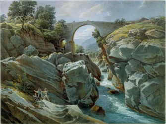 Ponte Brolla w pobliżu Locarno