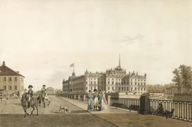 Widok Pałacu Michajłowskiego, 1804