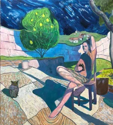 The Owl Watcher, 2020 (olej na panelu)