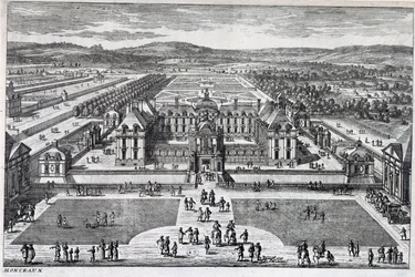 Parc Monceau: widok ogólny Perelle, koniec XVII wieku