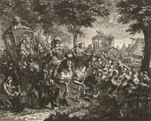 Widok na Jarmark Beson, 1750.