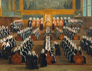 Sobór Pregadi, Gabriel Bella (1730-1799), olej na płótnie, 96x149 cm