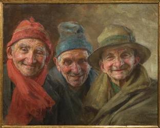 Trzej przyjaciele 1917 (olej na płótnie)
