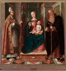 Madonna z Dzieciątkiem między św. Biagio i św. Antonim Opatem (malarstwo