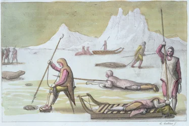 Czekając na lodzie, fragment z Polowania na foki (zob. też 109095)
