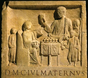 Relief przedstawiający ucztę, cywilizację rzymską