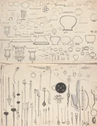 Broń wojskowa, ozdoby kobiece, naczynia do celów kulinarnych i religijnych