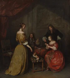 Impreza w karty, ca. 1665.