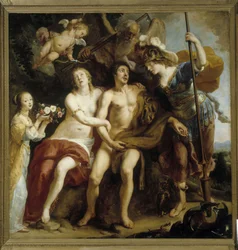 Herkules, Omphale i Minerwa