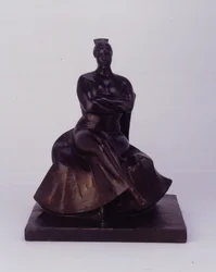 Siedząca kobieta