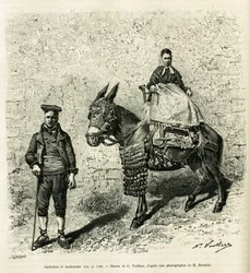 Andora i Andora. Grawer G. Vuillier, ilustrujący opowiadanie Le val d