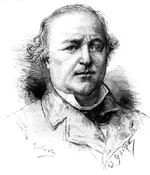 Portret Maitre Charlesa Lachauda (1817-1882), francuskiego prawnika. Grawerowanie autorstwa Vuilliera w „”Le Monde Illustré””n°1342 z dnia 16 grudnia 1882 r.
