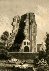 „Ruiny klasztoru w Canterbury”, ok. 1842 r.