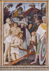 Chrystus modlący się przed krzyżem, fragment „Życie i męka Chrystusa”