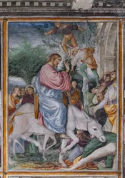 Fragment „Chrystusa wchodzącego do Jerozolimy”, z „Życia i męki Chrystusa”
