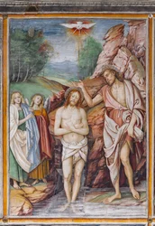 Fragment „Chrztu Jezusa”, z „Życia i męki Chrystusa”