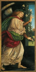 Włochy, Varallo, obraz Archanioła Gabriela