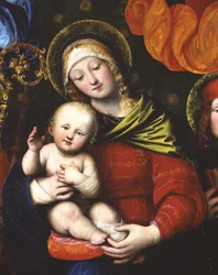 Madonna z Dzieciątkiem, detal 3498630, 1516 (panel)
