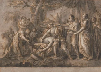 Achilles opłakujący śmierć Patroklosa