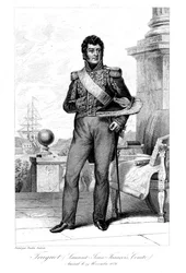 Laurent Jean Francois Truguet 1765-1831, admirał francuski, 1839.