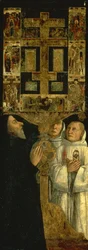Kardynał Bessarion z relikwiarzem Bessariona, ok. 1472-3 (tempera na drewnie)