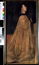 „Portret patrycjusza, członka bogatej rodziny w średniowiecznych Włoszech” (Portret patrycjusza) Obraz Gentile Belliniego (ok. 1429–1507) Muzeum Sztuki Zachodniej i Orientalnej, Kijów