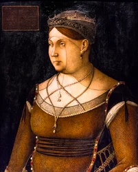 Portret Cateriny Cornaro, królowej Cypru, ok. 1500 r. (olej na drewnie)