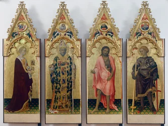 Czterech świętych poliptyku Quaratesi, św. Marii Magdaleny, św. Mikołaja z Bari, św. Jana Chrzciciela i św.