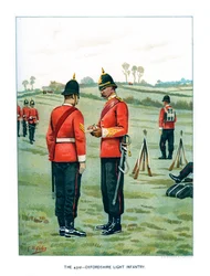 43. Pułk Lekkiej Piechoty Oxfordshire, ok. 1890 r.
