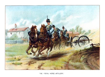 Królewska Artyleria Konna, ok. 1890 r.
