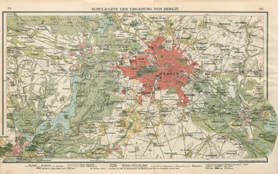 Mapa szkolna okolic Berlina