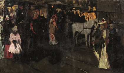 Niedzielny wieczór przy tamie, Amsterdam, ok. 1895 (olej na płótnie)