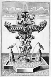 Ozdobny projekt fontanny, 1664