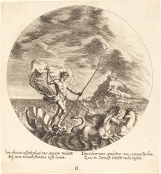 Deucalion i Pyrrha Land na Parnasie