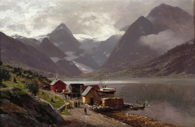 Fiord Fjærlands widziany z Mundal
