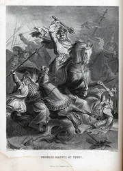 Karol Martel w Tours, 1882 r.