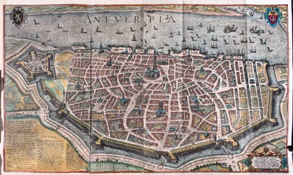 Anversa, Belgia - w "Civitates Orbis Terrarum" Georga Brauna, Kolonia 1617 r.