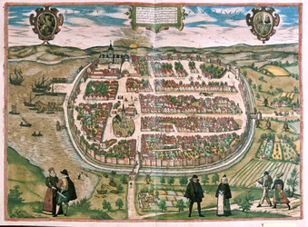 Barth na Pomorzu, Niemcy - w "Civitates Orbis Terrarum" Georga Brauna, Kolonia 1617 r.