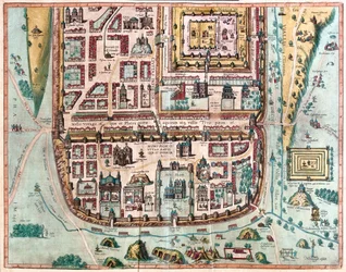 Jerozolima, Izrael - w "Civitates Orbis Terrarum" Georga Brauna, Kolonia 1617 r.
