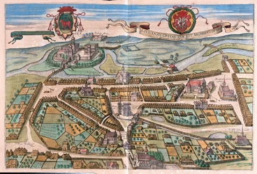 Łowicz, Polska - w "Civitates Orbis Terrarum" Georga Brauna, Kolonia 1617 r.