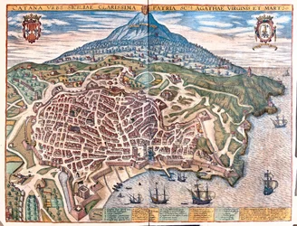 Palmanova, Włochy - w "Civitates Orbis Terrarum" Georga Brauna, Kolonia 1617 r.