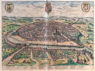 Sewilla, Hiszpania - w "Civitates Orbis Terrarum" Georga Brauna, Kolonia 1617 r.