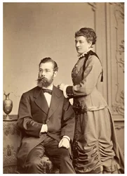 Portret Hermanna von Ihering z pierwszą żoną Anną Marią Clarą Belzer Wolf