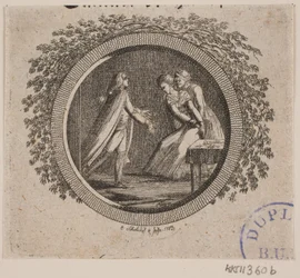 Winieta tytułowa do S. Richardsona: „Historia panny Clarissy Harlowe”, część piąta