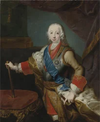 Portret cara Piotra III Rosji 1728-1762