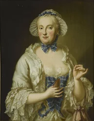Francuski: Marie-Anne-Sophie de Saxe, princesse électrice de Bavière (1728-1797) Portret Marii Anny Zofii Saksońskiej, elektorowej Bawarii (1728-1797)